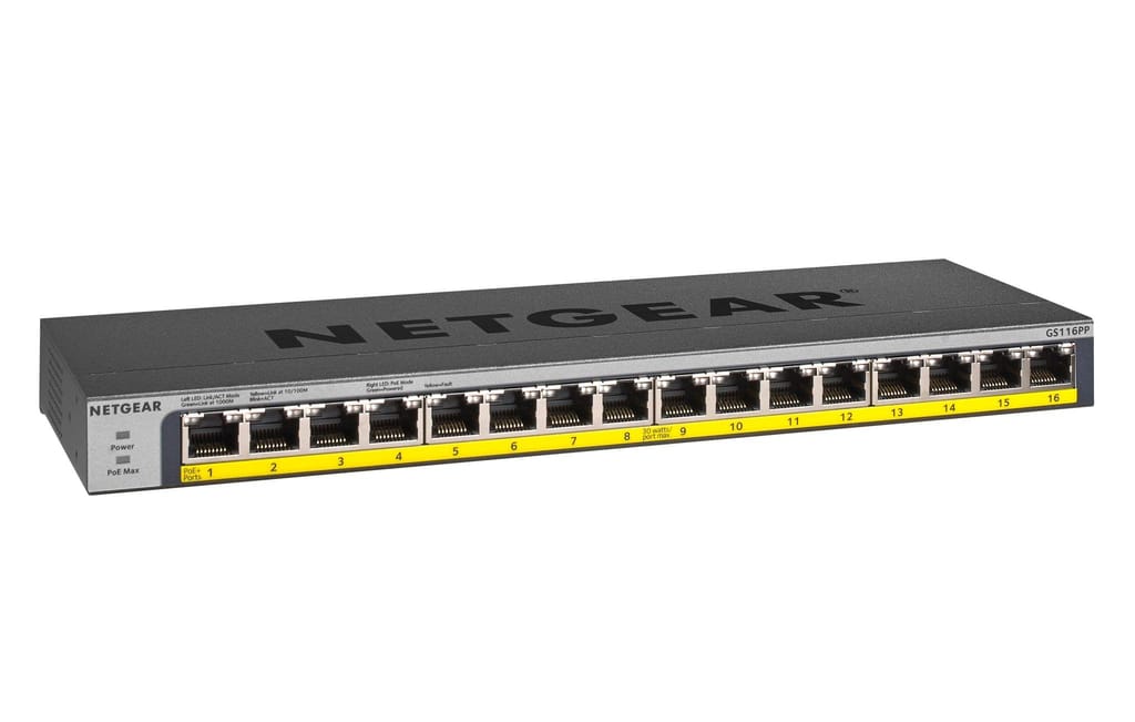 NETGEAR GS116PP-16 Ports Switch