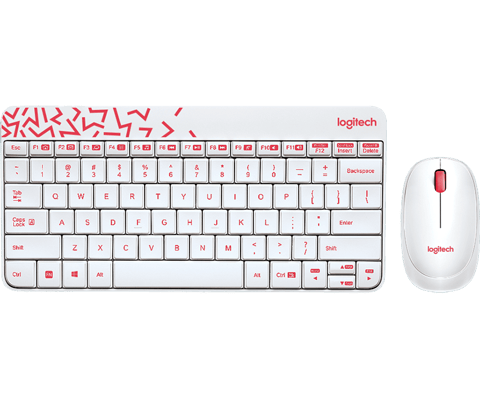 LOGITECH  MK240 NANO WIRELESS COMBO WHITE